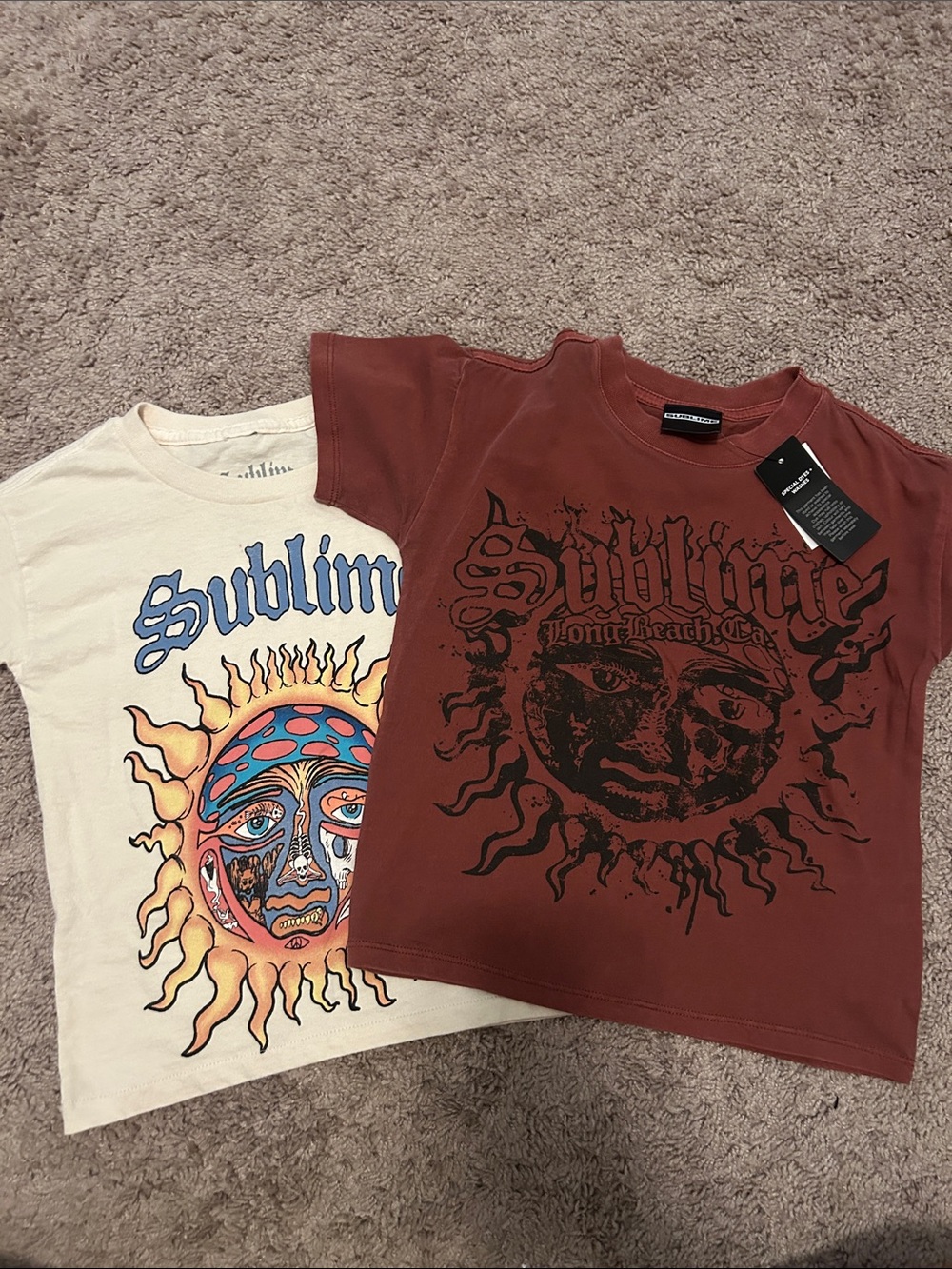 Cotton On Kids Sublime Sun Graphic Tee - Rust and Cream